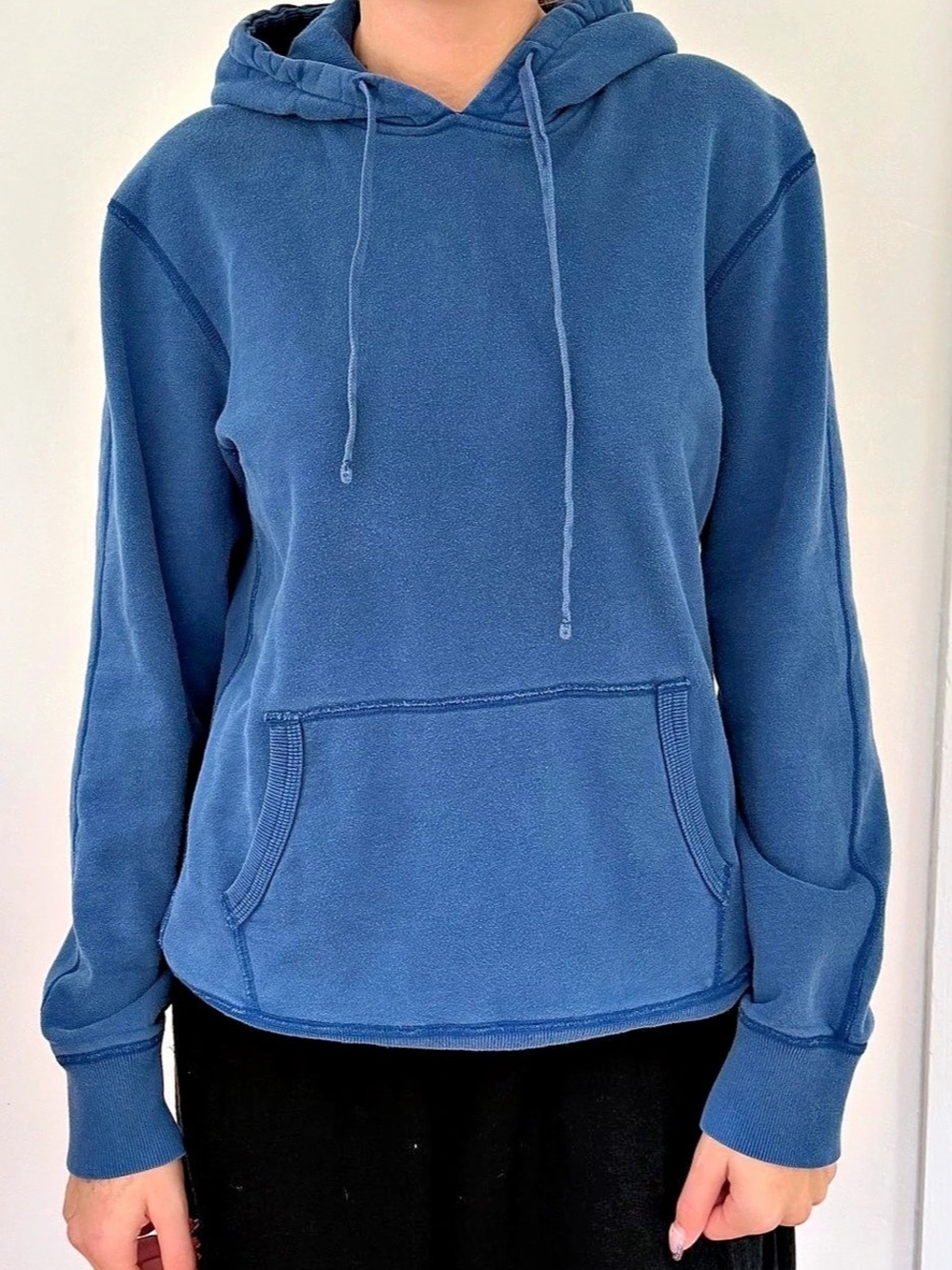 Reigning Champ Blue Pullover Hoodie Size Small Like New